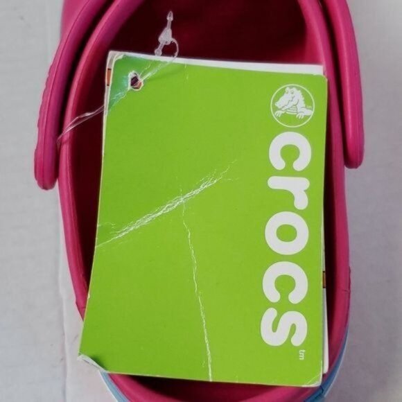 CROCS Candy Pink Bluebell Shoes Women's WOMAN'S 6 Relaxed Fit NWT - Picture 13 of 16
